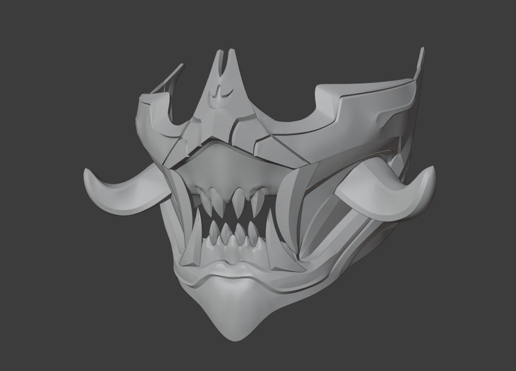 Frost mask from Mortal Kombat 11 - Polar Lights 3D print model_20