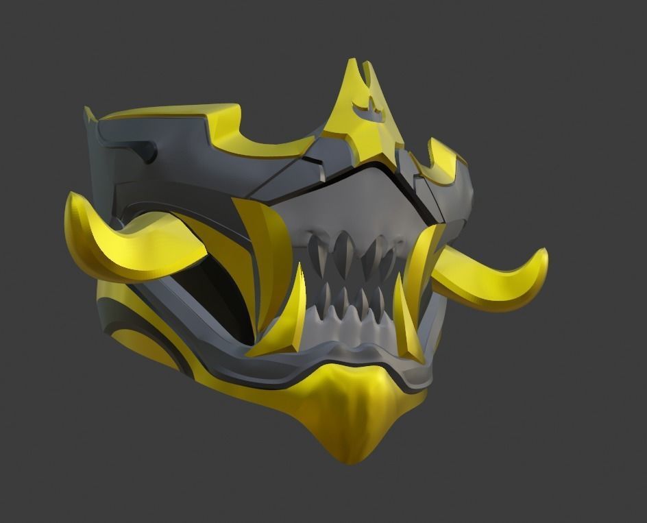Frost mask from Mortal Kombat 11 - Polar Lights 3D print model_15