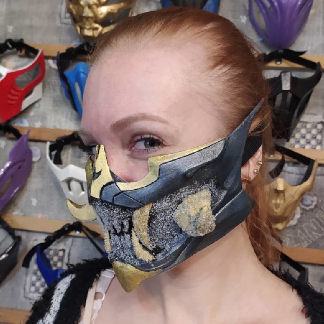 Frost mask from Mortal Kombat 11 - Polar Lights 3D print model_3