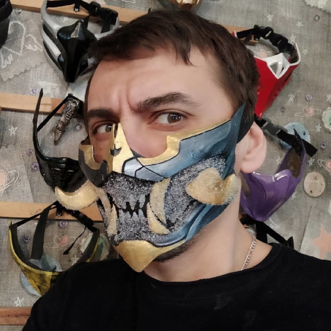 Frost mask from Mortal Kombat 11 - Polar Lights 3D print model_5
