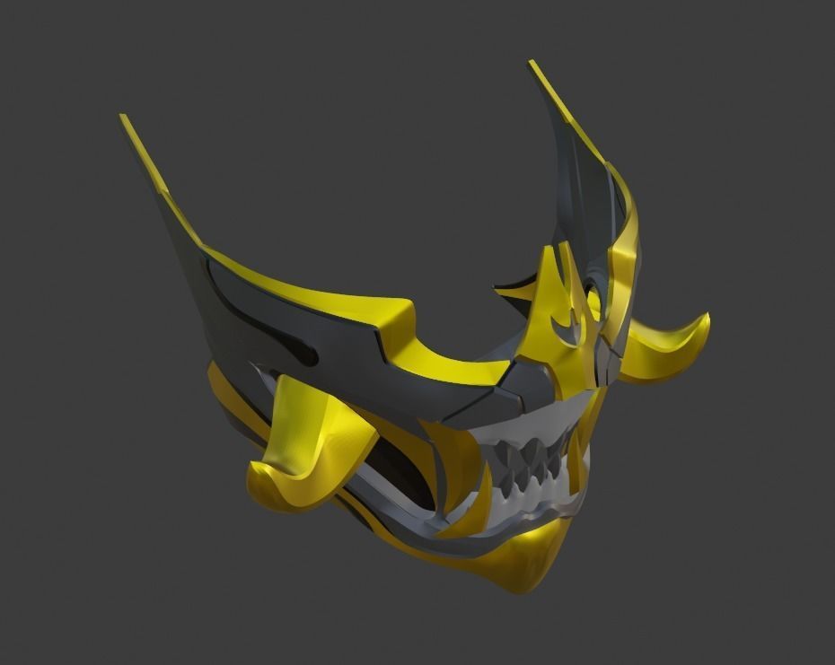 Frost mask from Mortal Kombat 11 - Polar Lights 3D print model_14