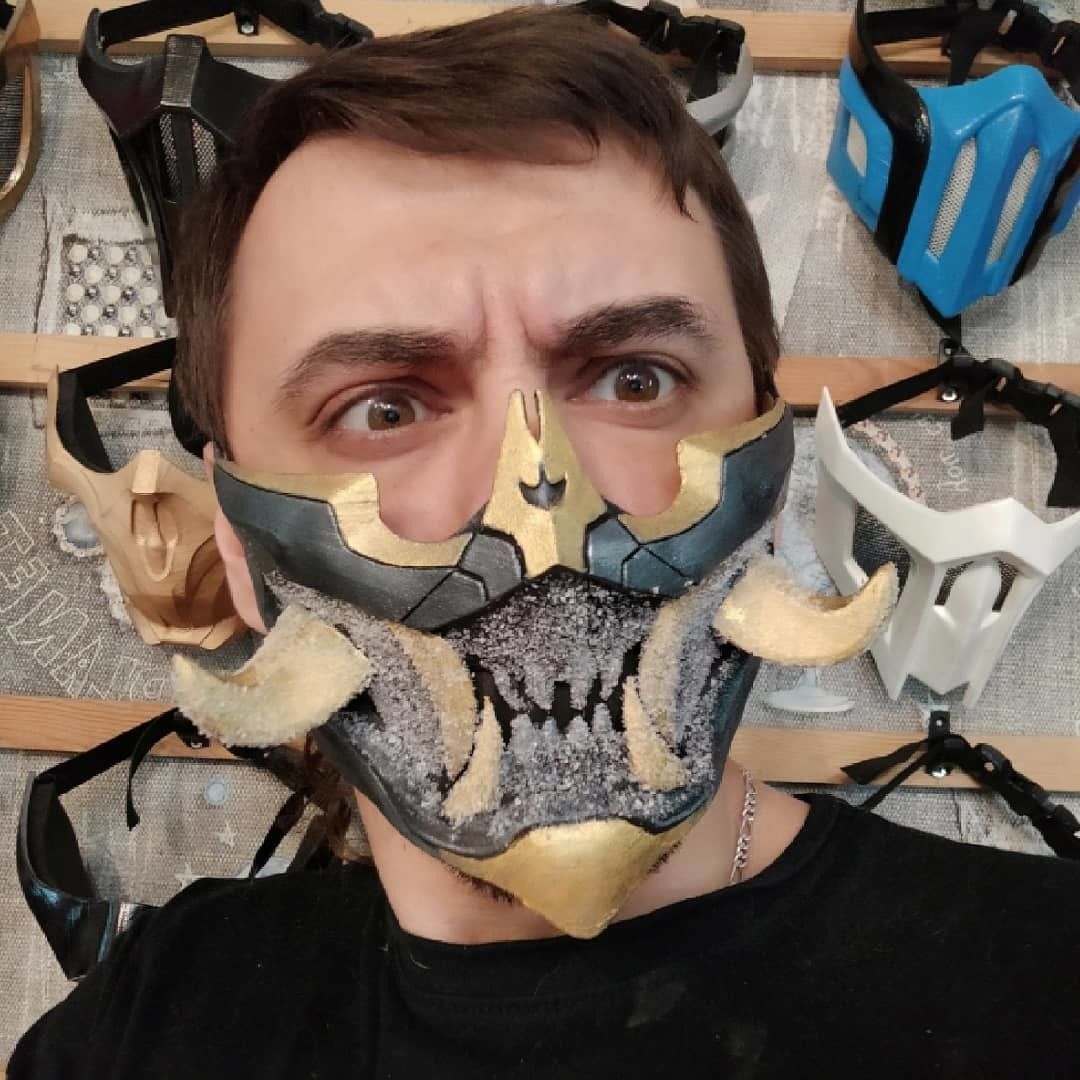 Frost mask from Mortal Kombat 11 - Polar Lights 3D print model_6