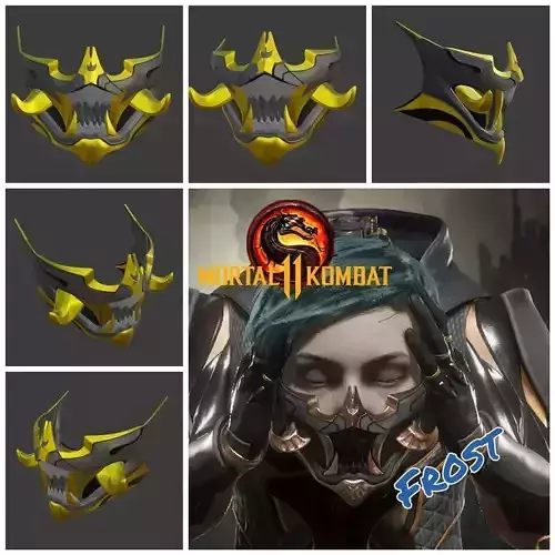 Frost mask from Mortal Kombat 11 - Polar Lights 3D print model