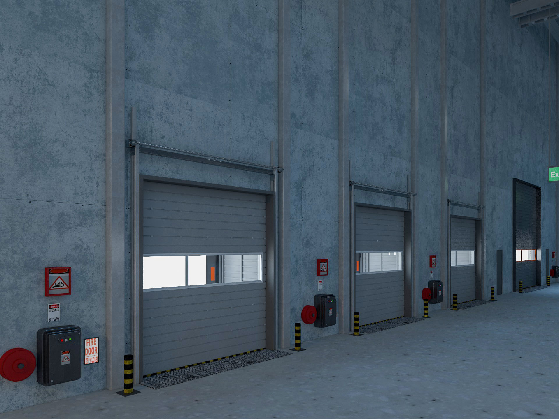 Warehouse Logistic 5 interior and exterior 3D model_12