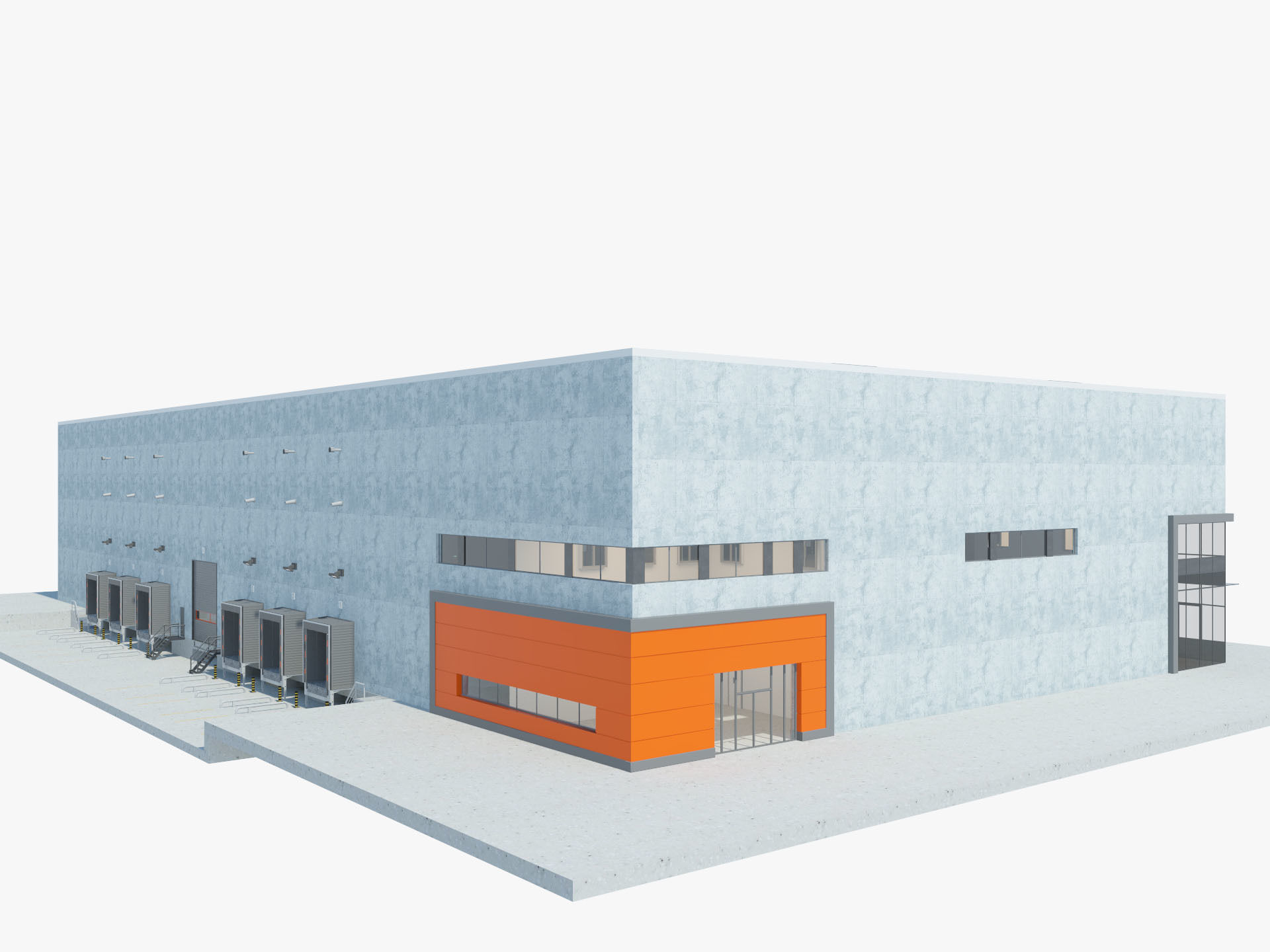 Warehouse Logistic 5 interior and exterior 3D model_2