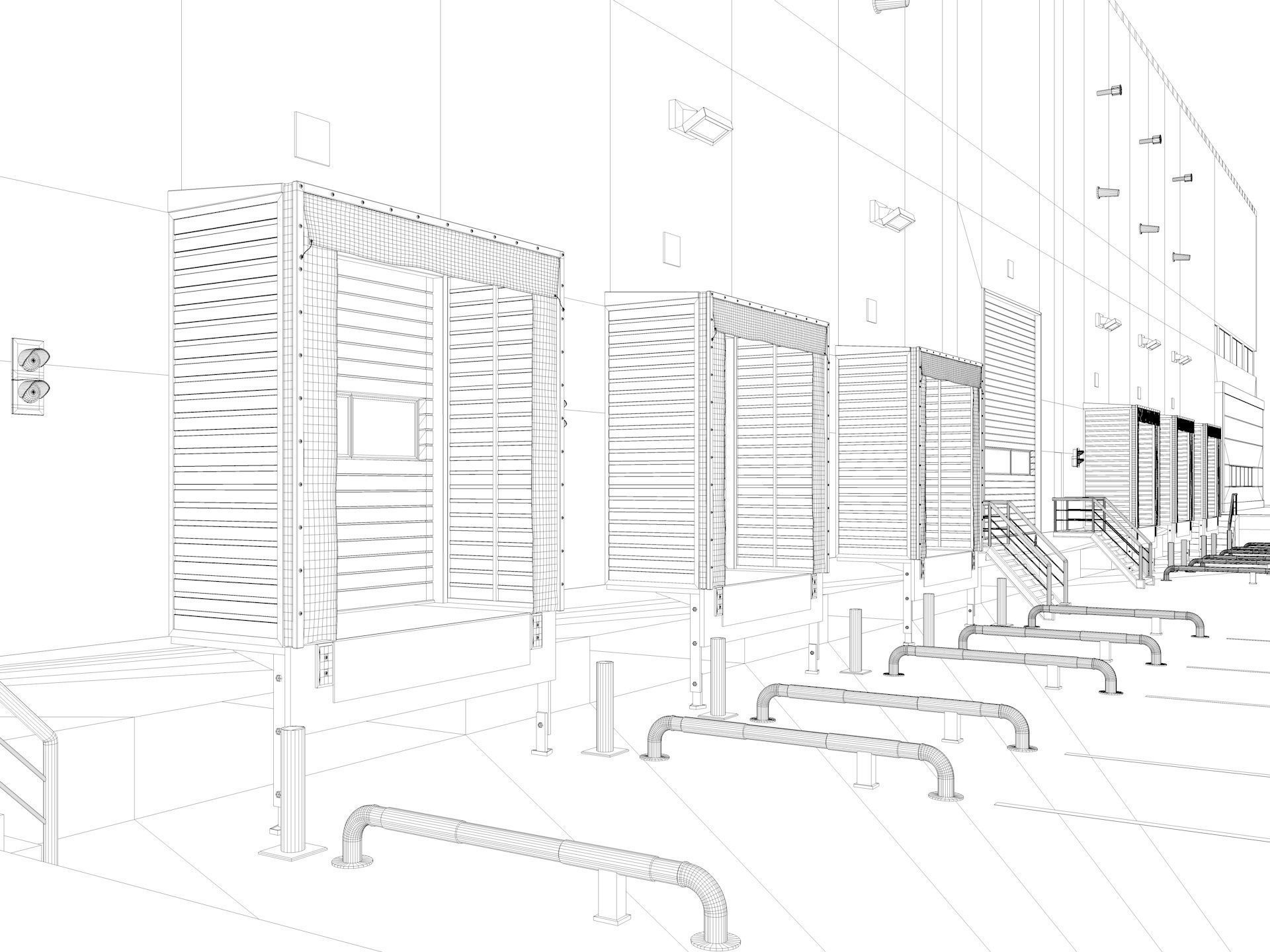 Warehouse Logistic 5 interior and exterior 3D model_27