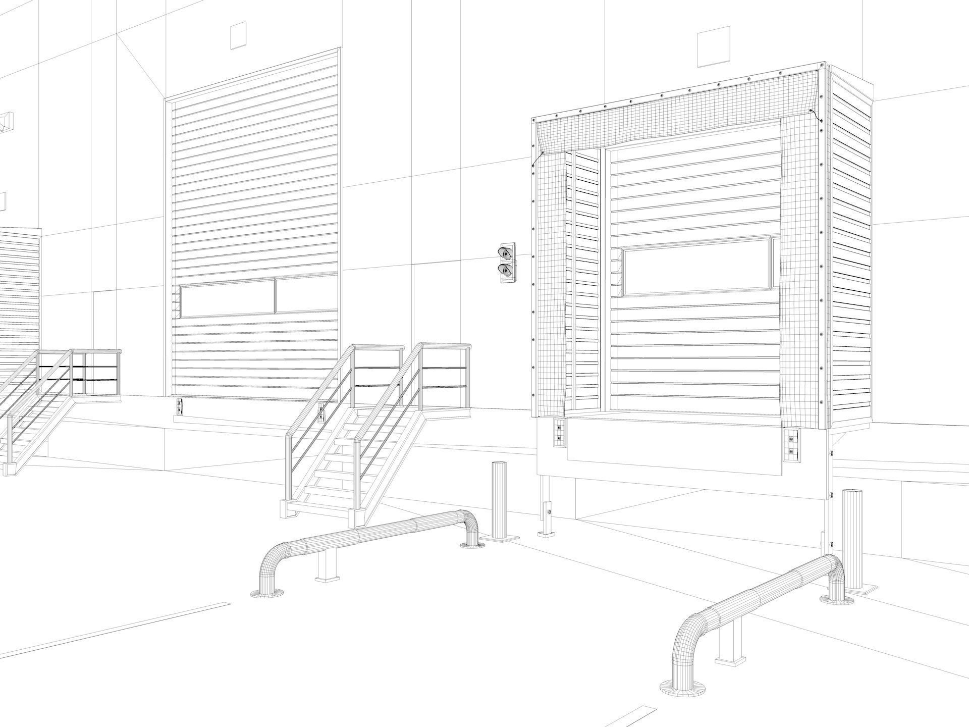 Warehouse Logistic 5 interior and exterior 3D model_24