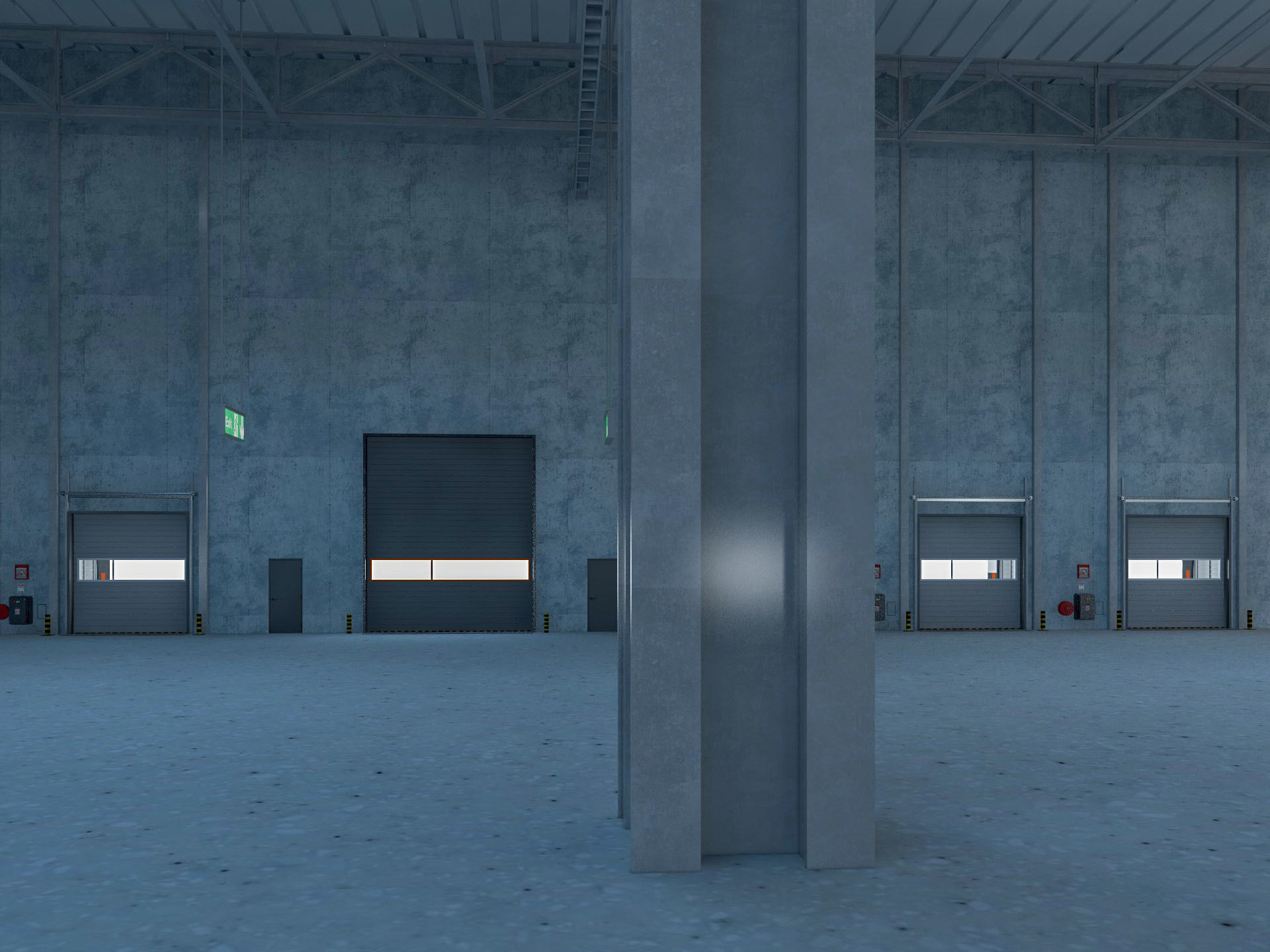 Warehouse Logistic 5 interior and exterior 3D model_18