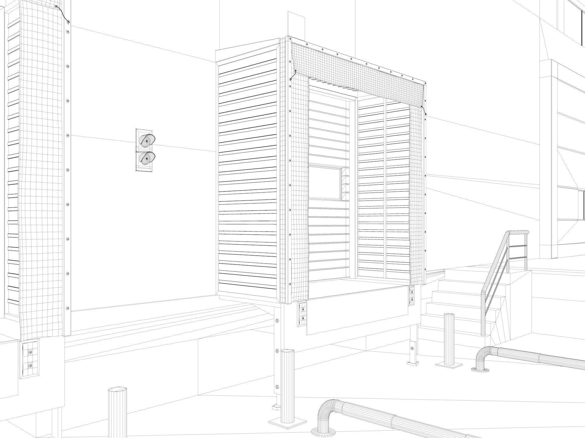 Warehouse Logistic 5 interior and exterior 3D model_25