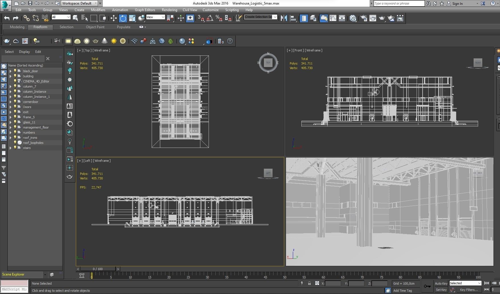 Warehouse Logistic 5 interior and exterior 3D model_41