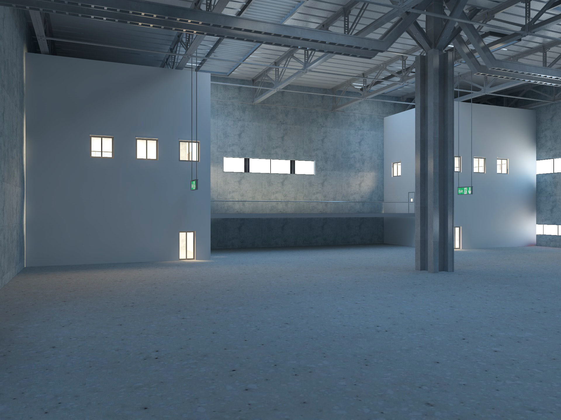 Warehouse Logistic 5 interior and exterior 3D model_10