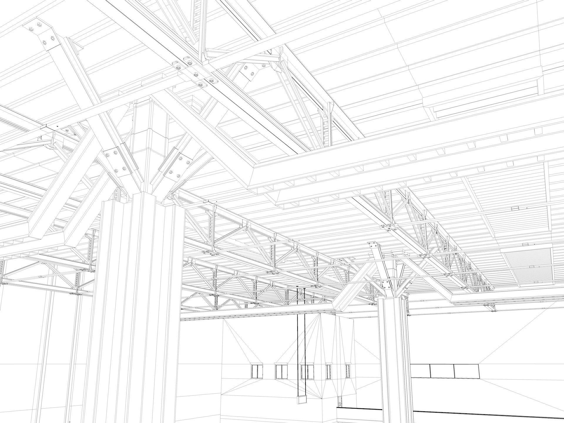 Warehouse Logistic 5 interior and exterior 3D model_21