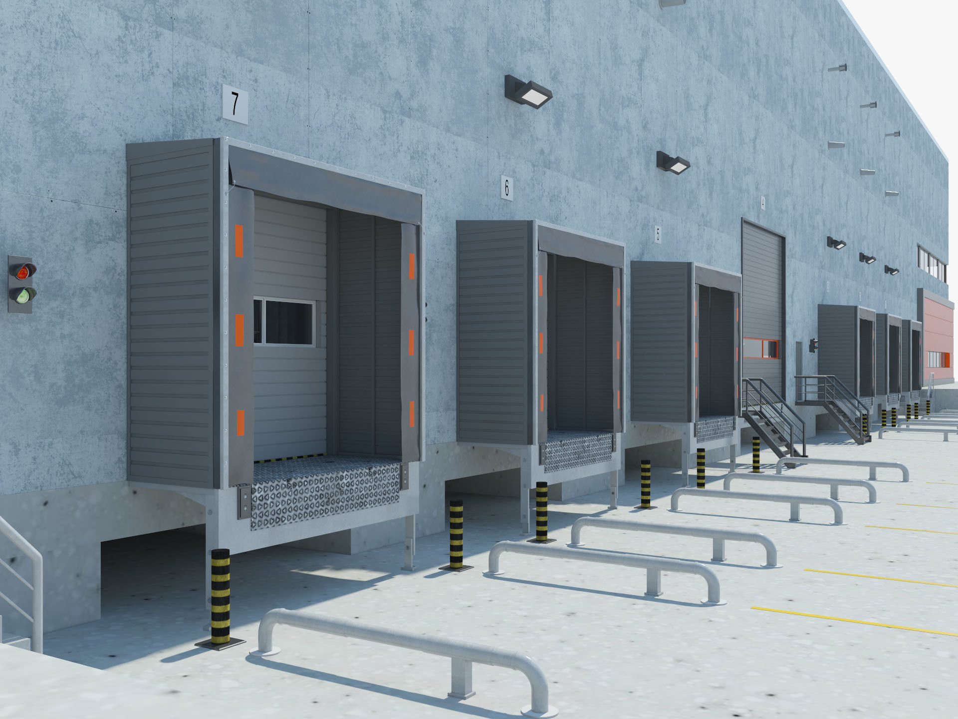 Warehouse Logistic 5 interior and exterior 3D model_17