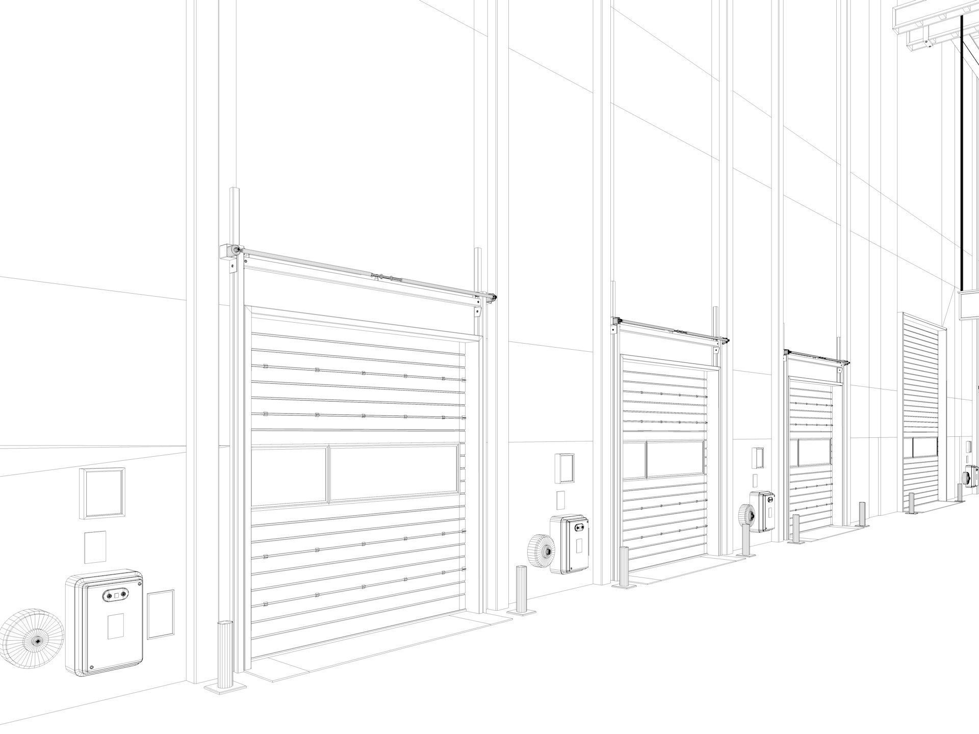 Warehouse Logistic 5 interior and exterior 3D model_35