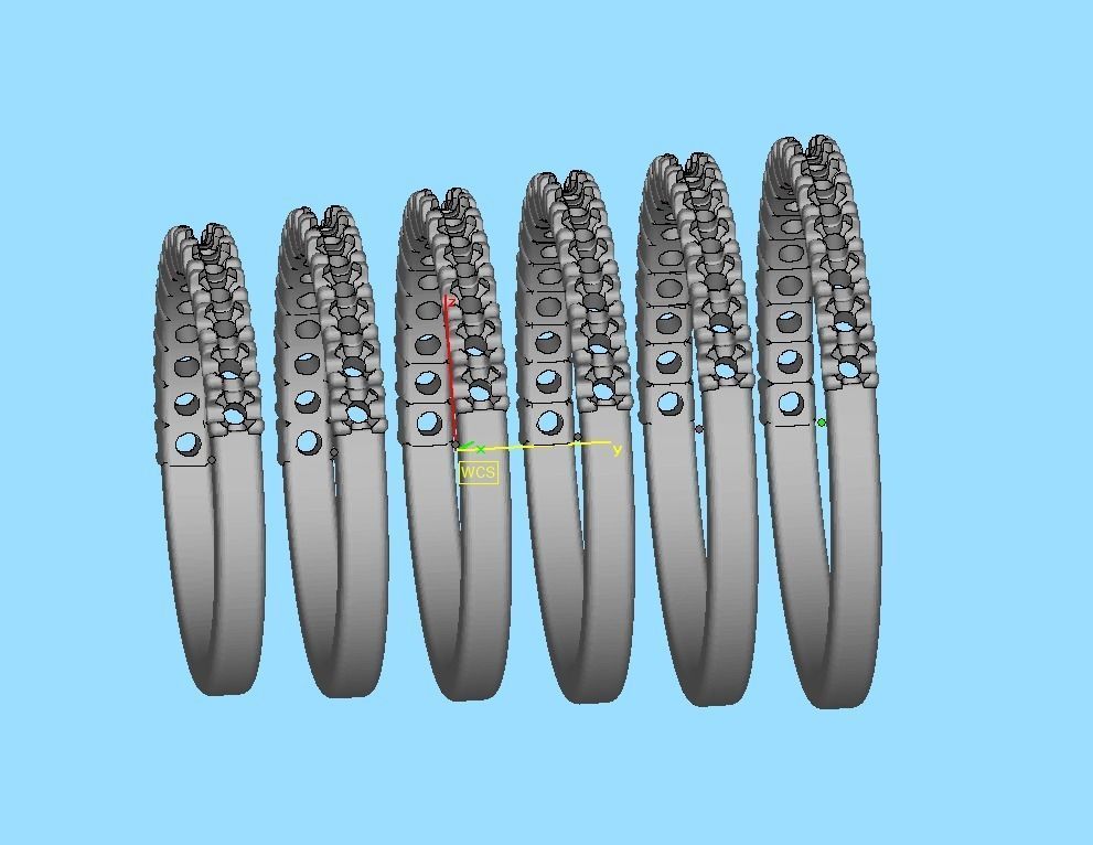 Anniversary Ring Stacking Band ring 3dmodel 3D print model_15