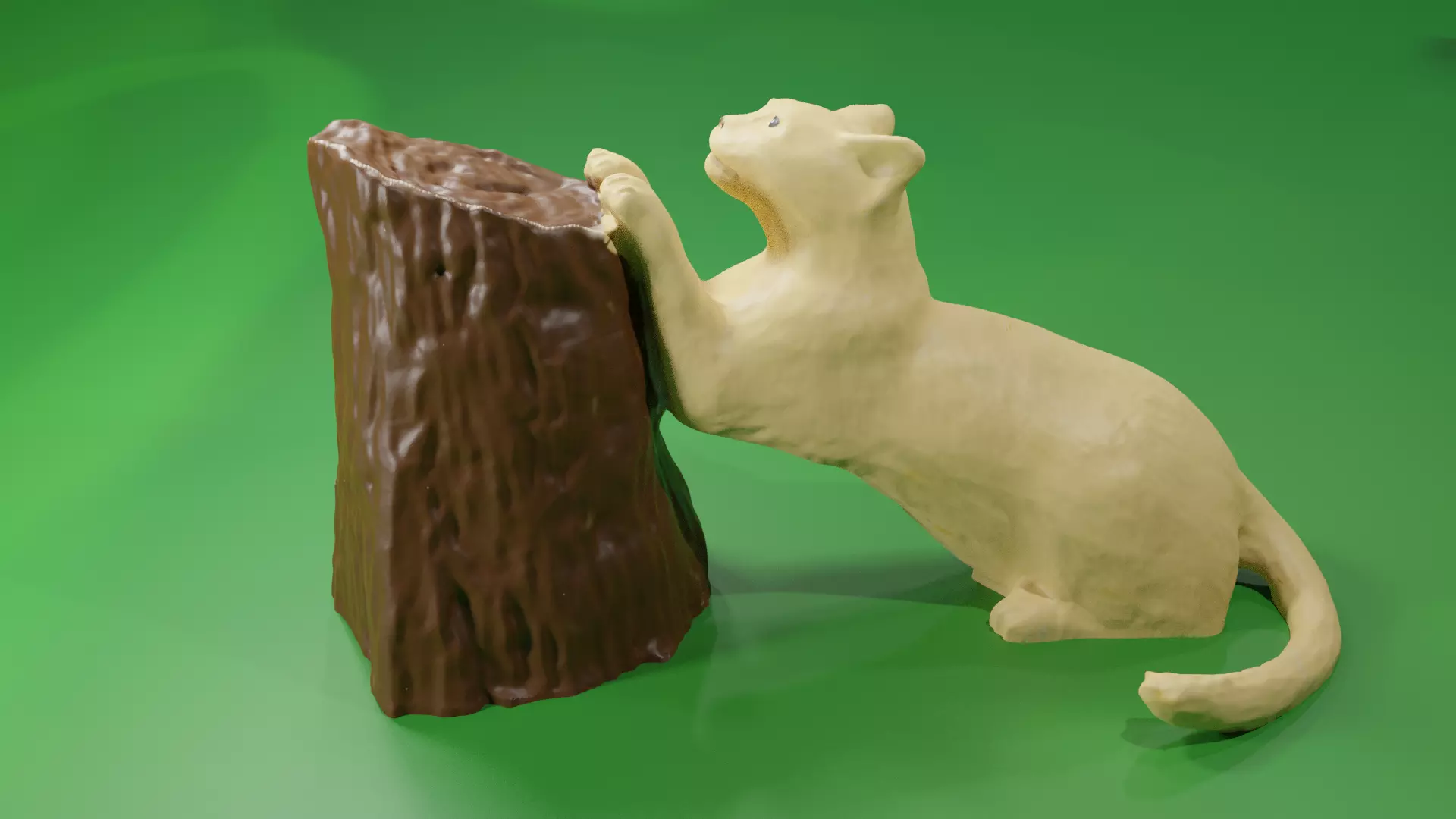 Chat griffe 3D print model