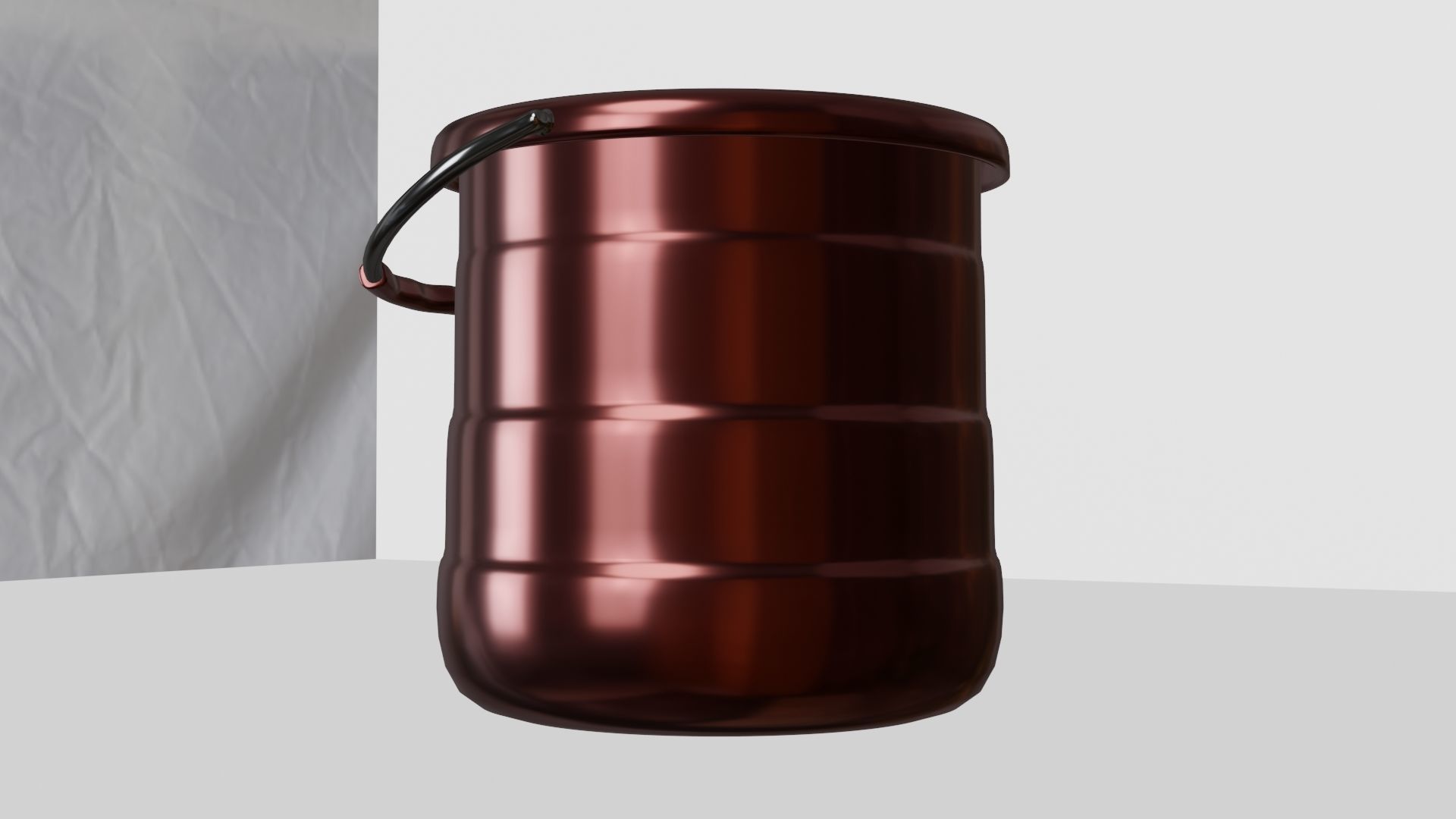 metal bucket 3D model_5