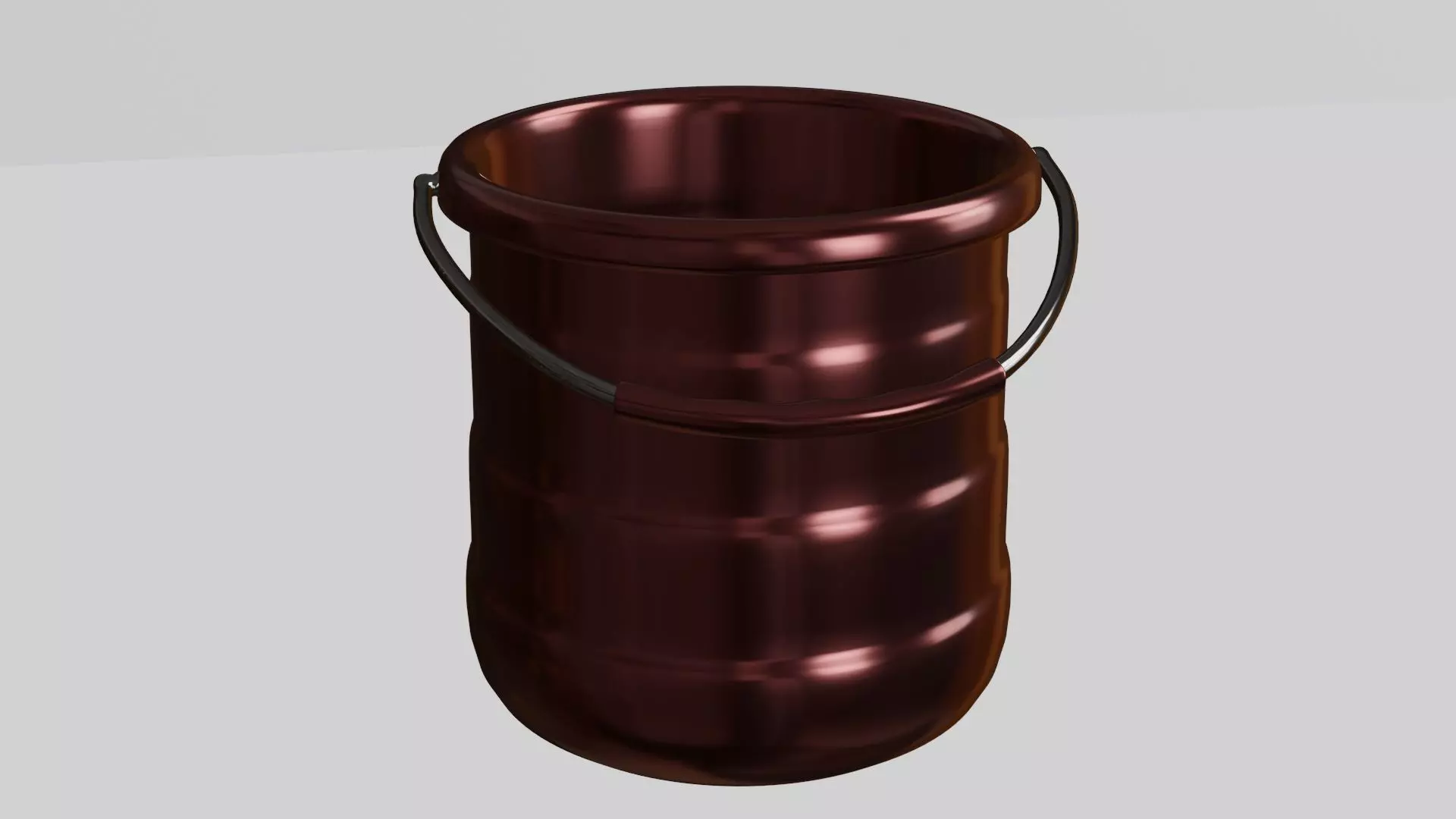 metal bucket 3D model_0