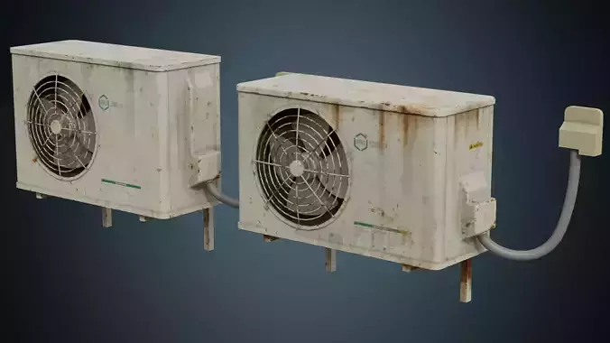 Air Conditioner 6B Low-poly 3D model