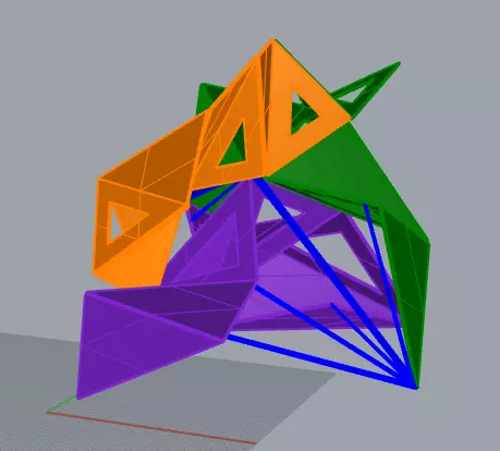 Folding Architecture  Free 3D model_0