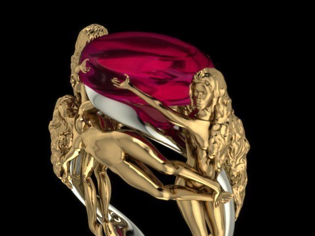 Angel Ring 3D print model_1