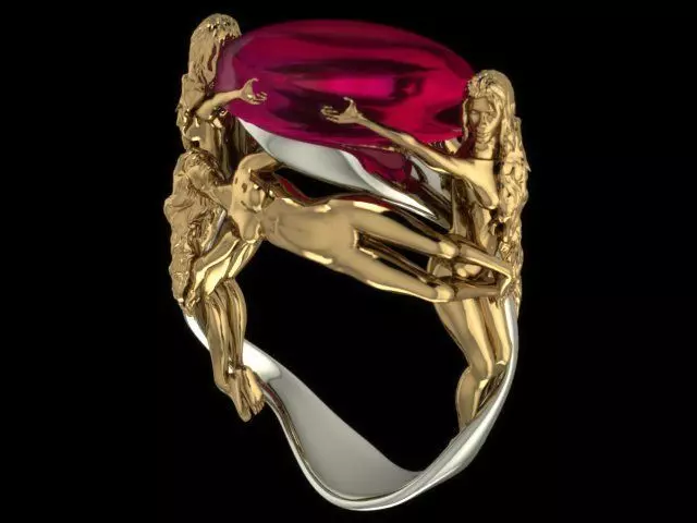 Angel Ring 3D print model_0