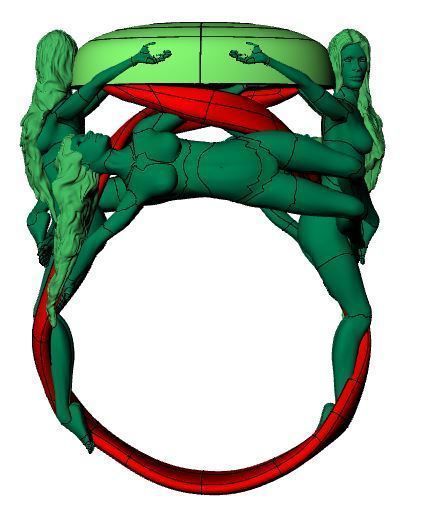 Angel Ring 3D print model_8