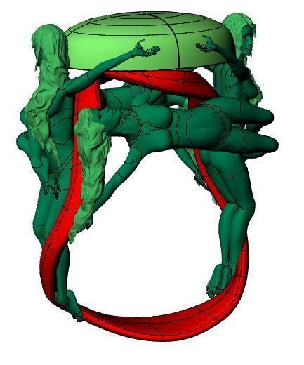 Angel Ring 3D print model_6