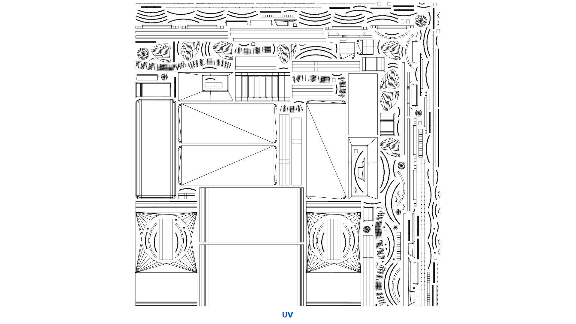Air Conditioner 6C Low-poly 3D model_7