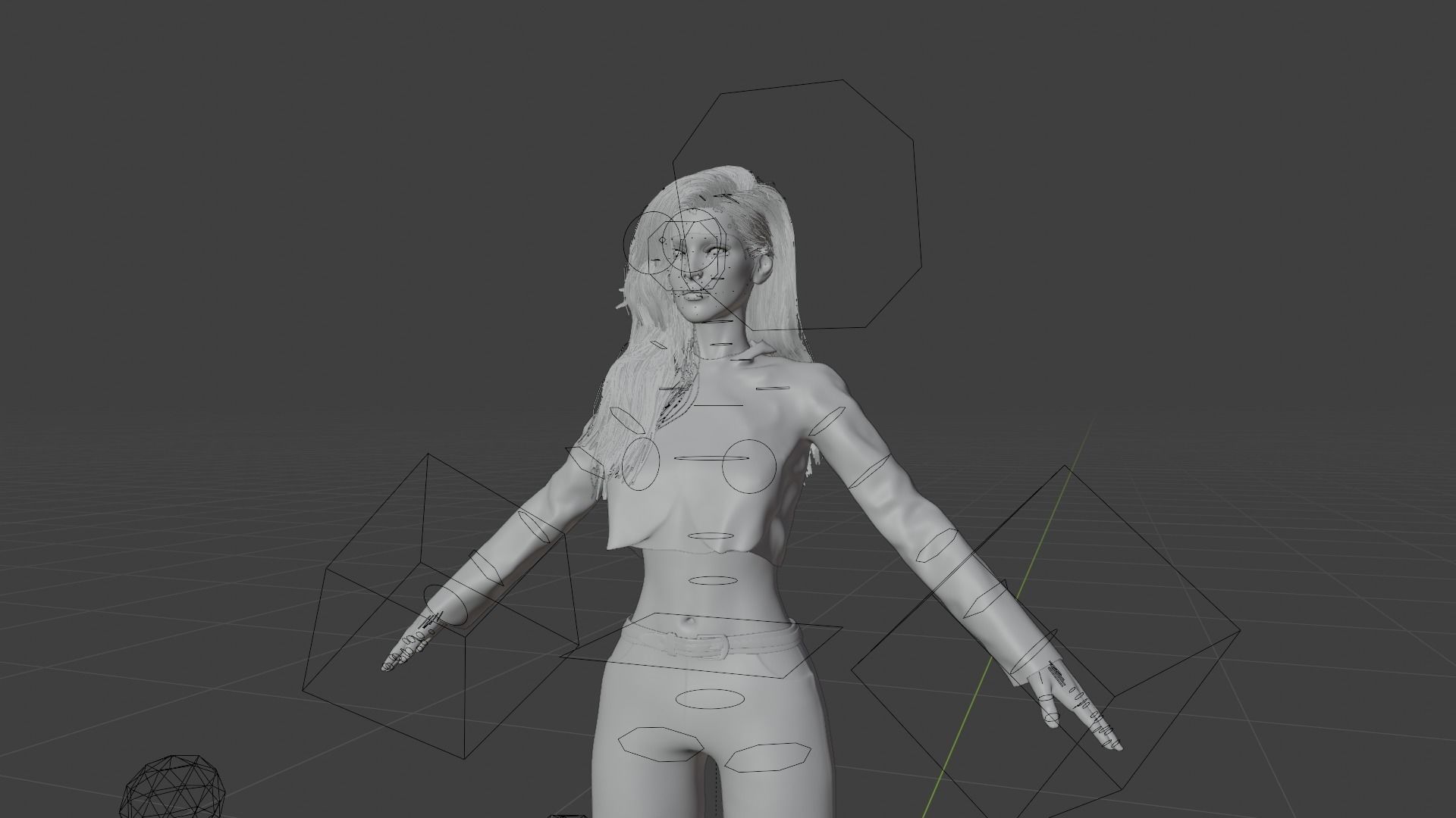 Freya woman 3D model_3