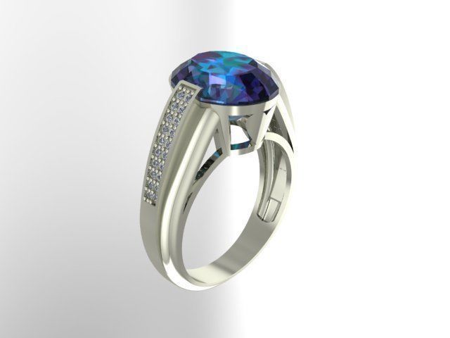 Men wedding ring 3D print model_1