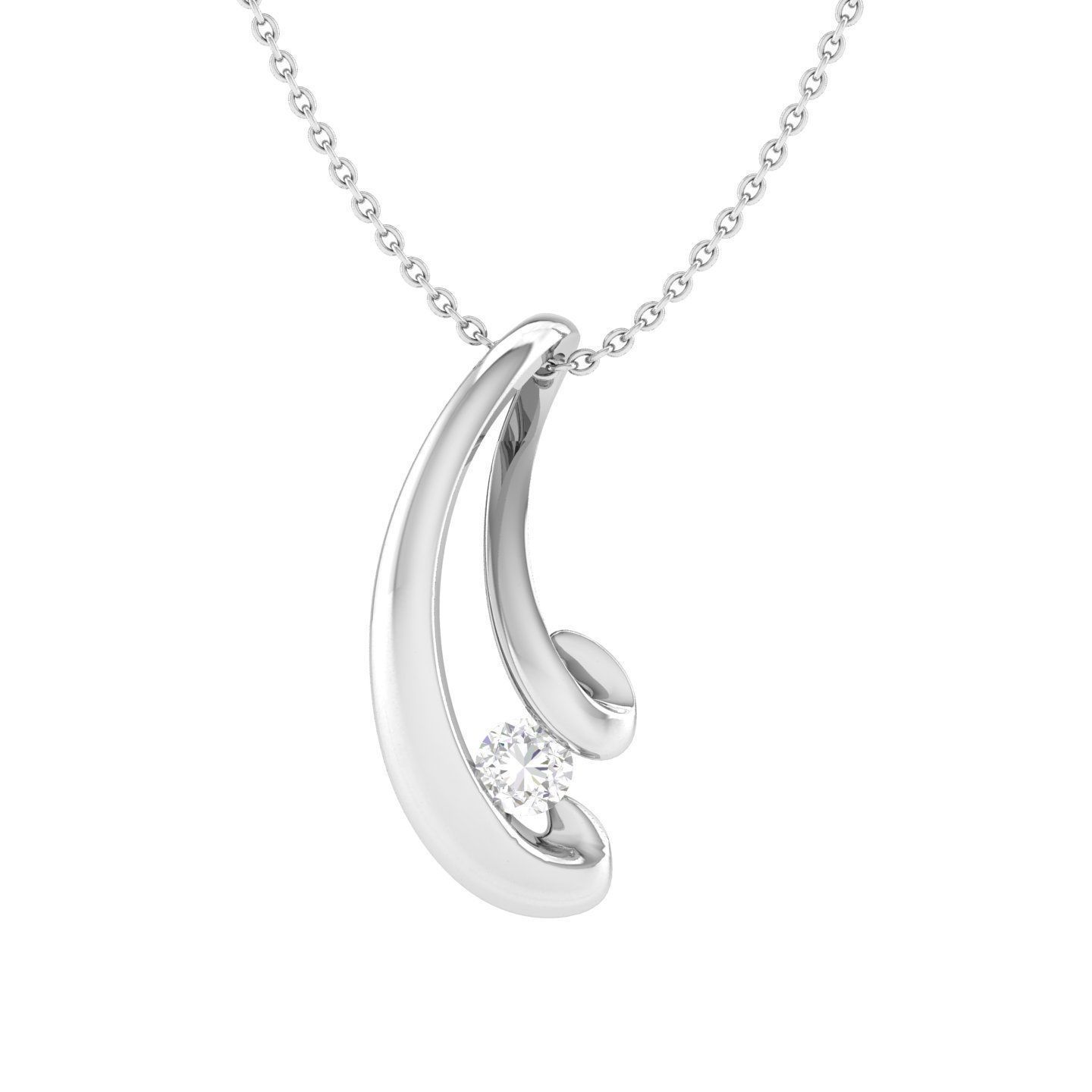 Women pendant 3dm stl render detail 3D print model_3