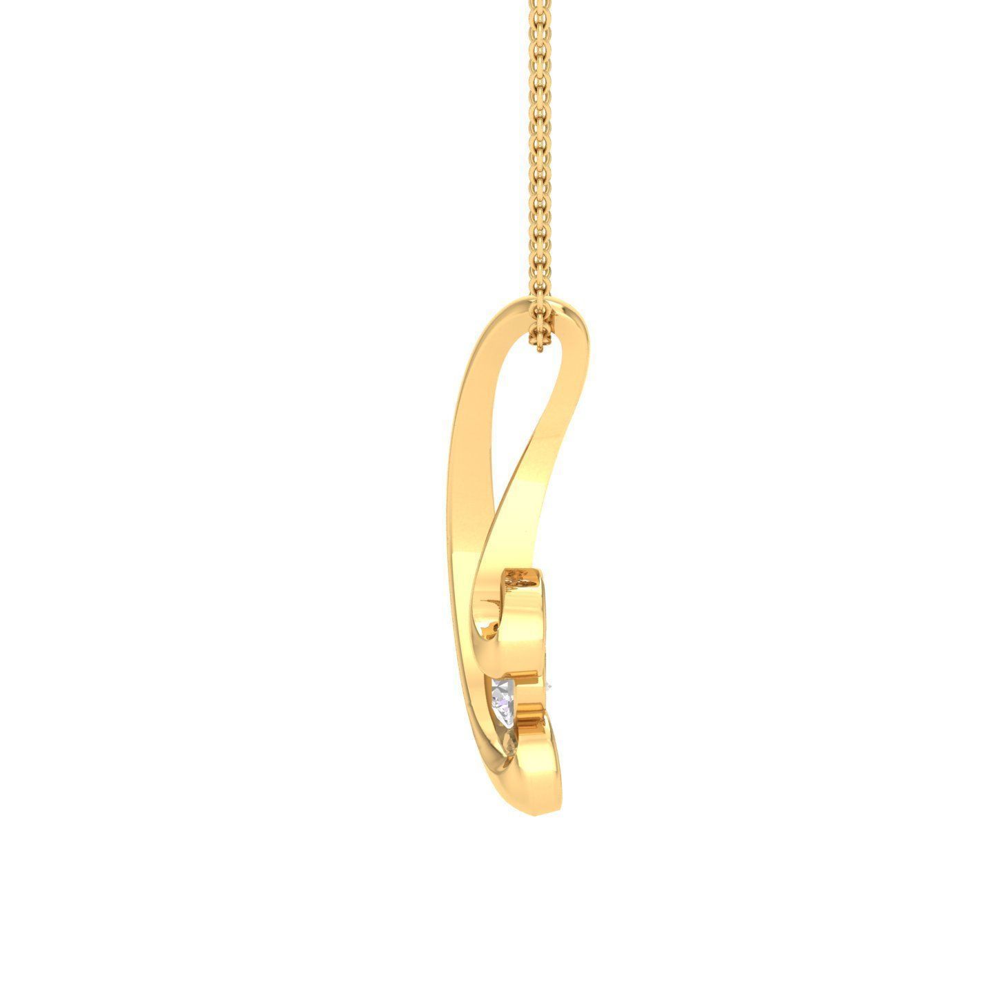 Women pendant 3dm stl render detail 3D print model_7