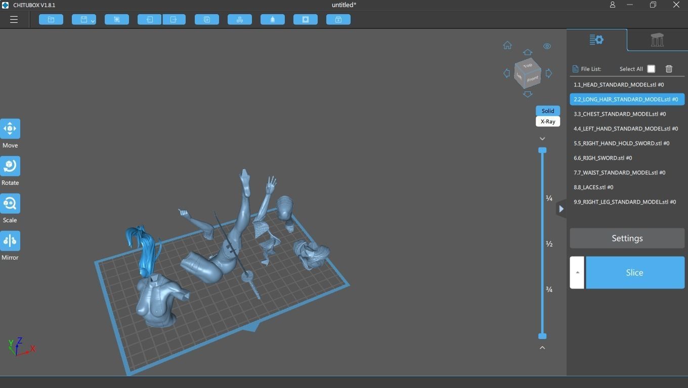 Psylocke standard outfit 3D print model_8
