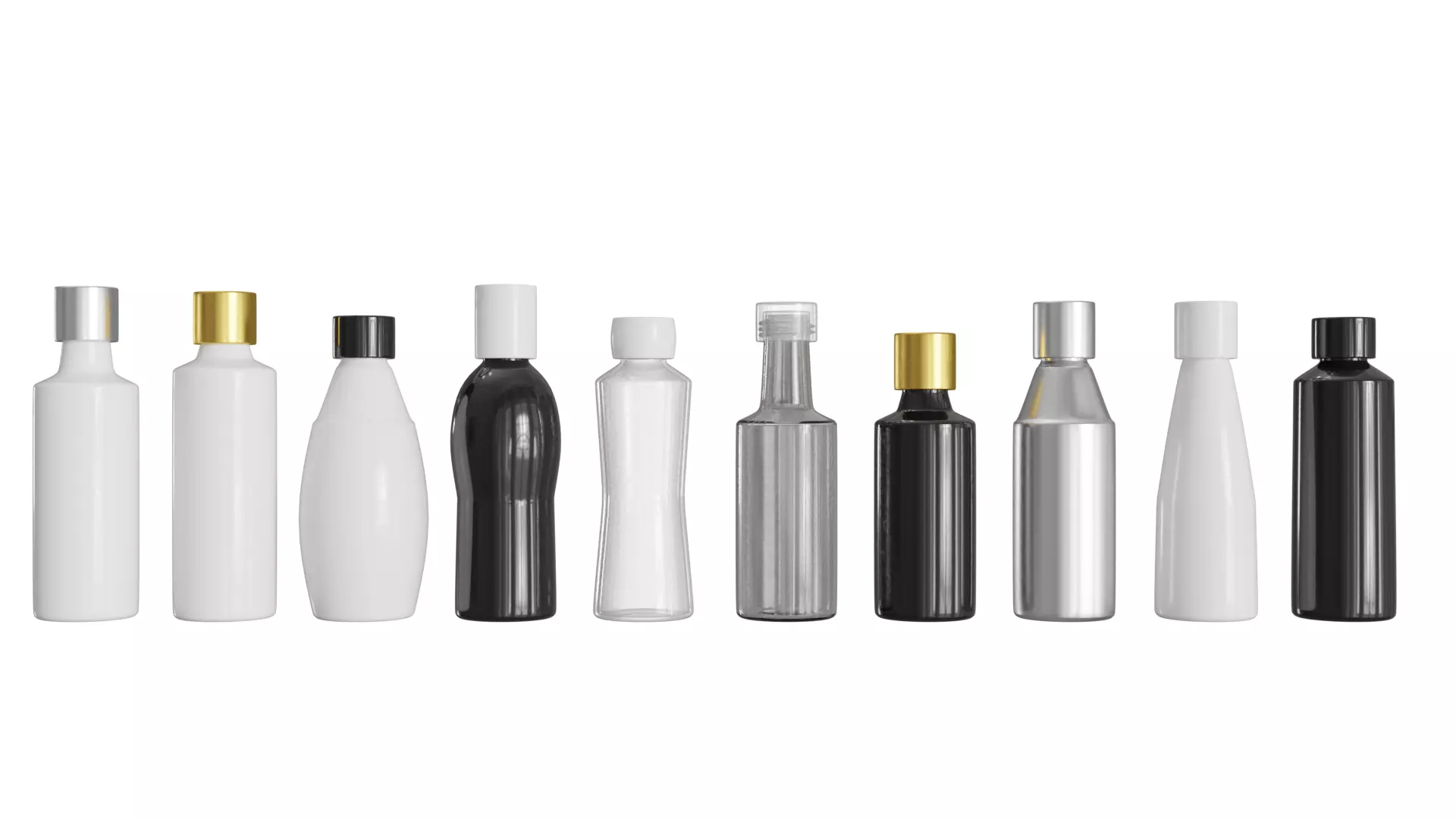 Bottles Set1 3D model