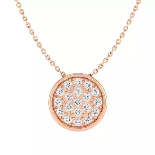Women round pendant 3dm stl render detail 3D print model
