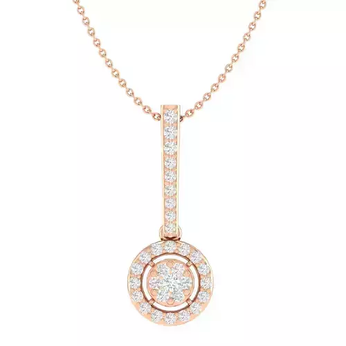 Women round pendant 3dm stl render detail 3D print model