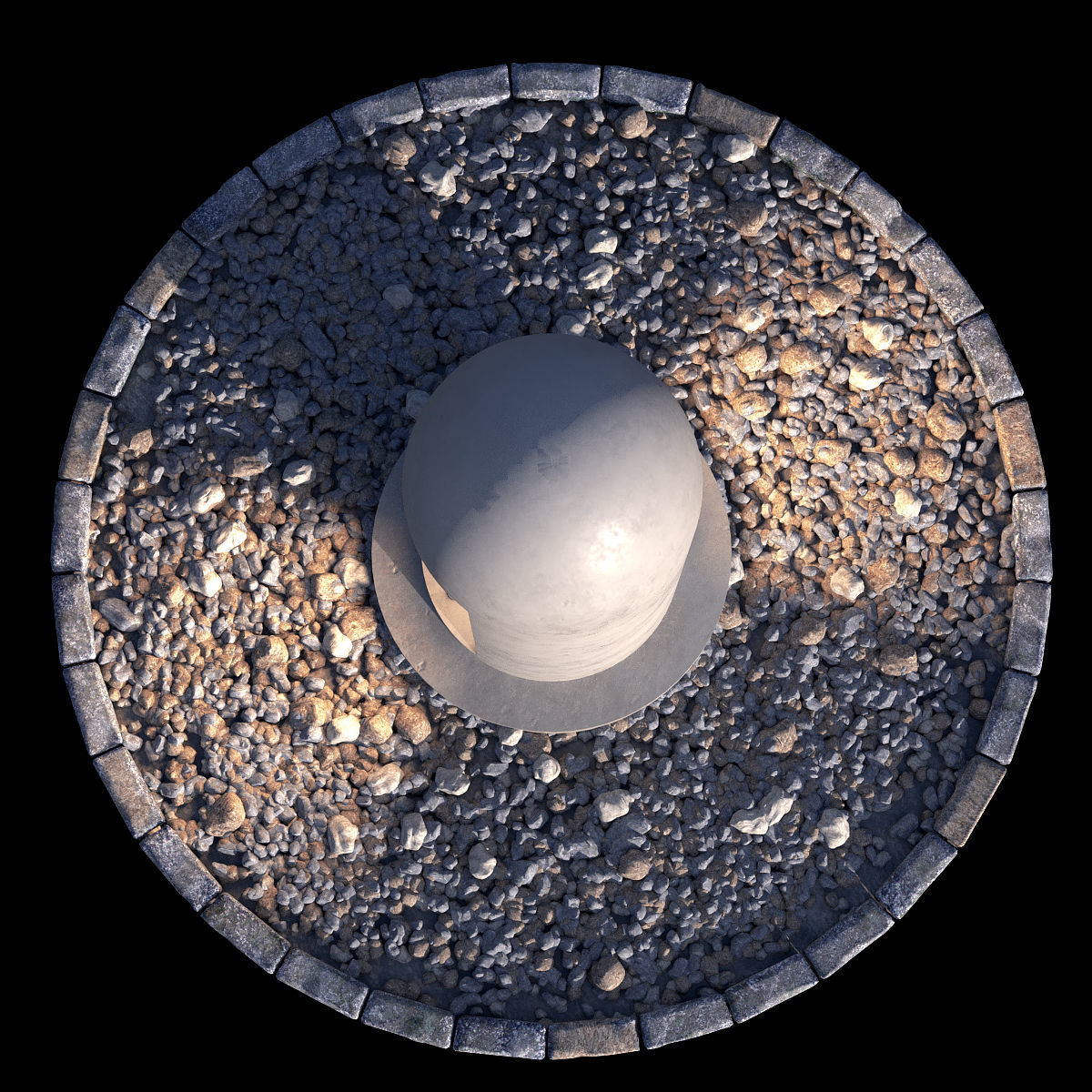 Outdoor luminaire corona 3D model_3