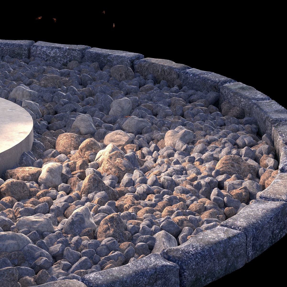 Outdoor luminaire corona 3D model_1