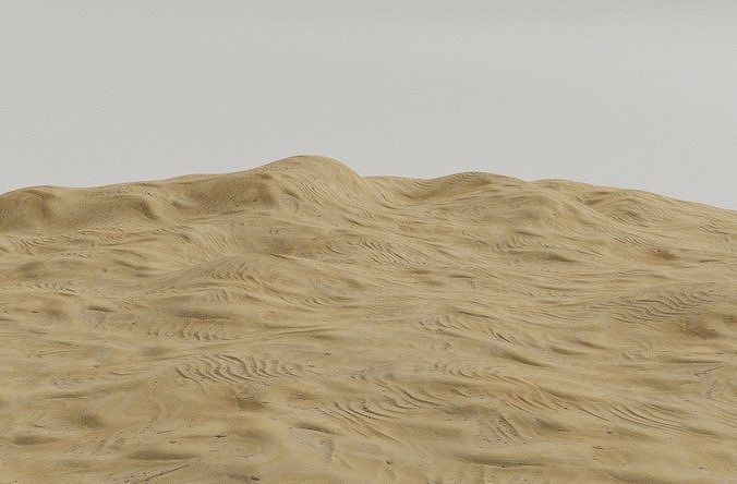DESERT sand dunes 3D model