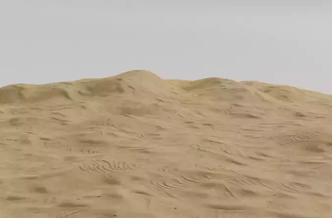 DESERT sand dunes 3D model