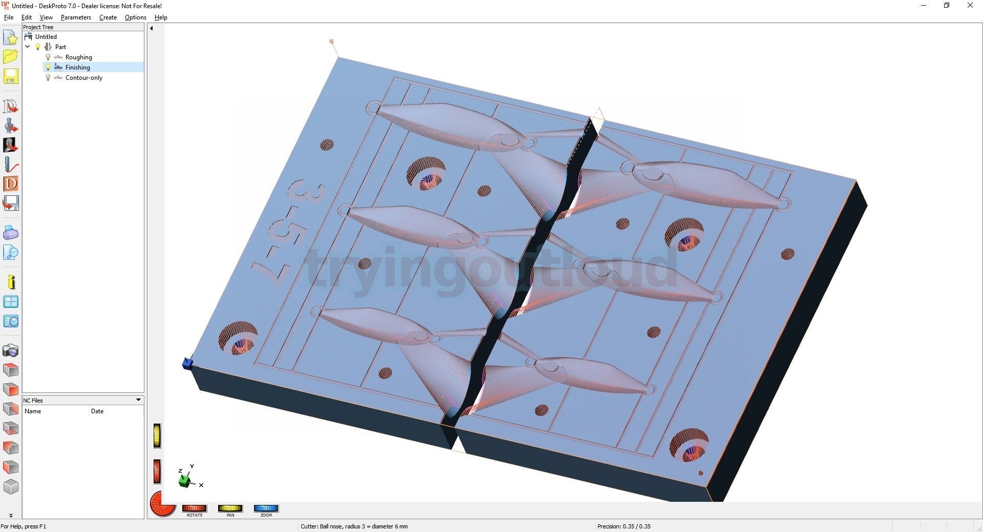 3-5-7 Gr D TETRO Metal Jig Mold 3D print model_2