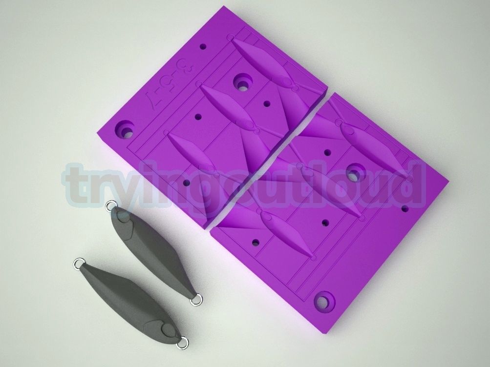 3-5-7 Gr D TETRO Metal Jig Mold 3D print model_1