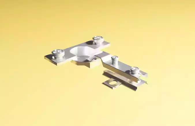 LOW POLY HINGE metal bracket