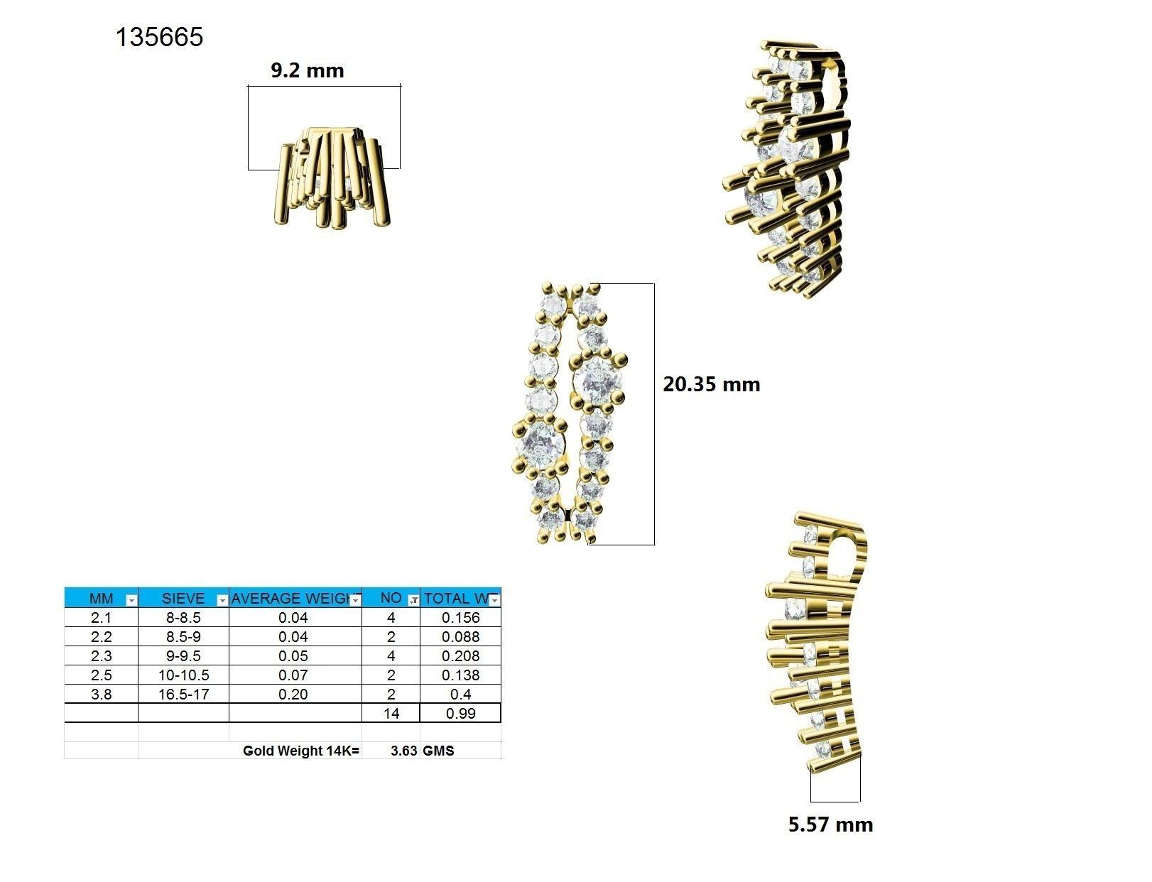 Women pendant 3dm stl render detail 3D print model_9