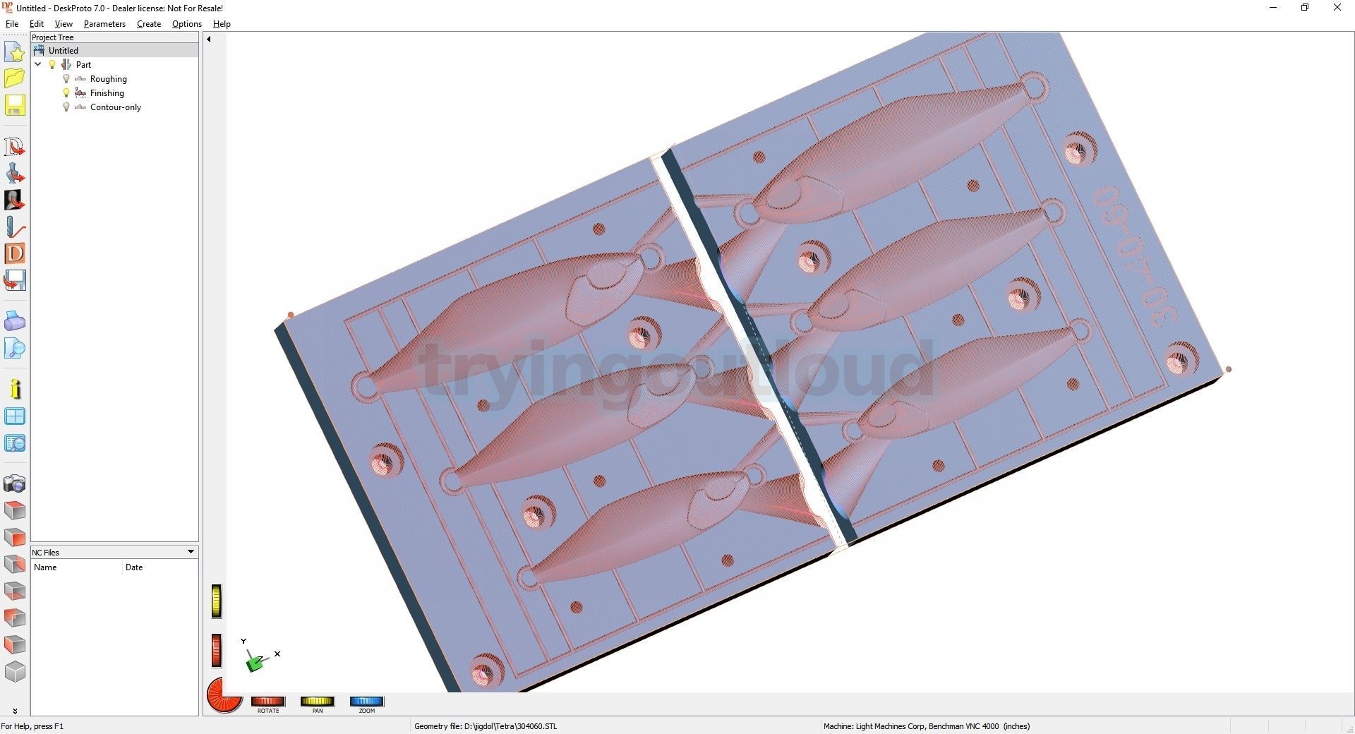 30-40-60 Gr D TETRO Metal Jig Mold 3D print model_2