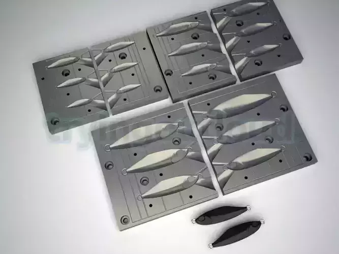 3-60 Gr  D TETRO Metal Jig Mold Packs