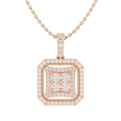 Women square pendant 3dm stl render detail 3D print model