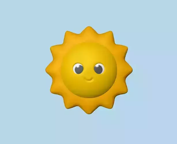 Cute Sun 3D print model