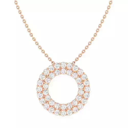 Women round pendant 3dm stl render detail 3D print model
